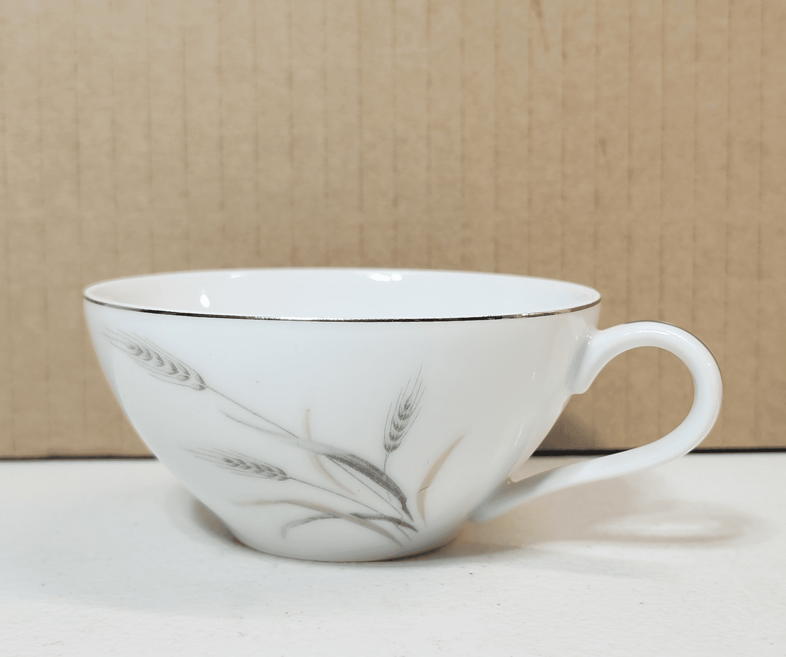 Kaysons Fine China Tea Coffee Cup Made in Japan Silver Rhythm - Thumbnail 2