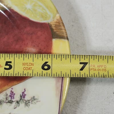American Atelier 3 Plates NAPA #5309 Dessert Salad Cheese Fruit Wine Snack Food - Thumbnail 8
