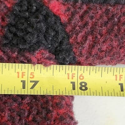 Old Navy Boys Size Large 10-12 Red/Black Buffalo Plaid Sherpa Pullover - Thumbnail 2