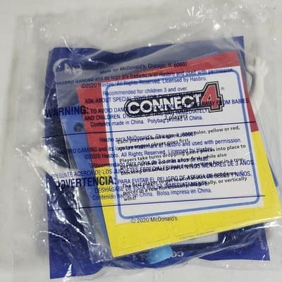 McDonald's Happy Meal Toy 2020 Hasbro Gaming Connect 4 Sealed NEW - Thumbnail 3