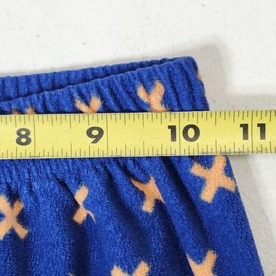 OshKosh Boys Fleece Jogger Pants Size 10 Blue With Orange X Pattern - Thumbnail 2