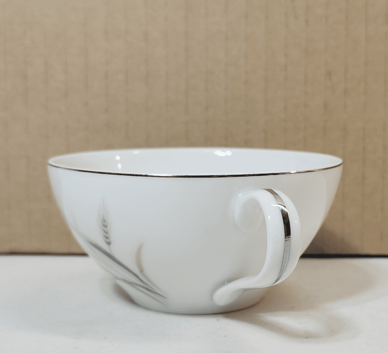 Kaysons Fine China Tea Coffee Cup Made in Japan Silver Rhythm - Thumbnail 3