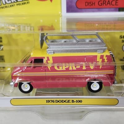 1976 Dodge B-100 Dish Grace 1/64 Garbage Pail Kids Toy Vehicle Greenlight NEW - Thumbnail 2