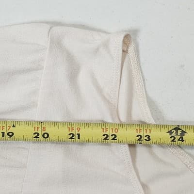 Chaser Womens Bodysuit Shirt Top Size Large Sparkly Beige NEW - Thumbnail 3