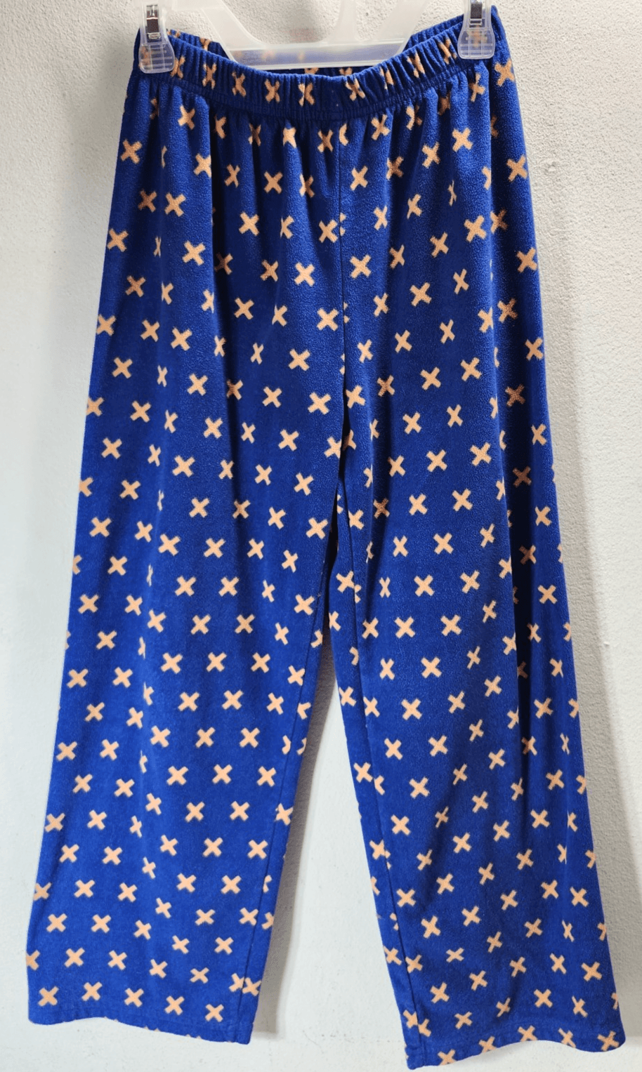 OshKosh Boys Fleece Jogger Pants Size 10 Blue With Orange X Pattern - Thumbnail 5