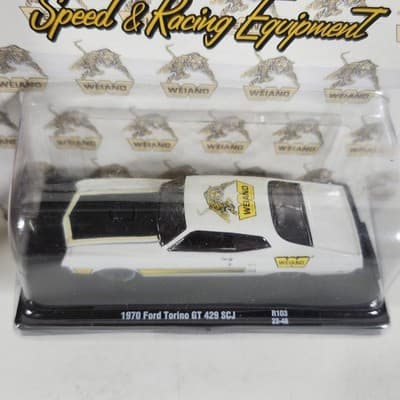 M2 Machines 1970 Ford Torino GT 429 SCJ White Car 1/64 Toy Vehicle NEW - Thumbnail 4