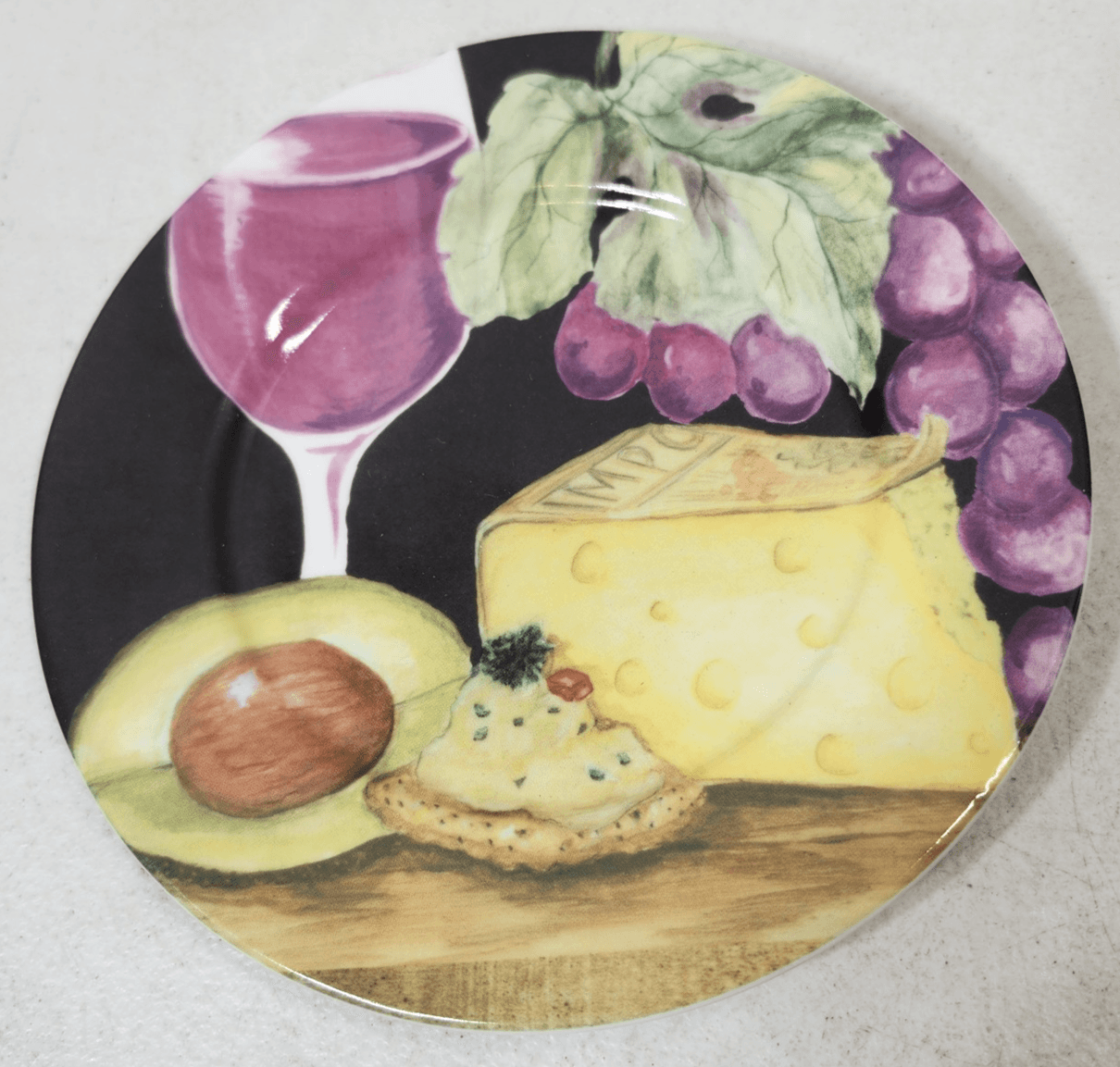 American Atelier 3 Plates NAPA #5309 Dessert Salad Cheese Fruit Wine Snack Food - Thumbnail 10