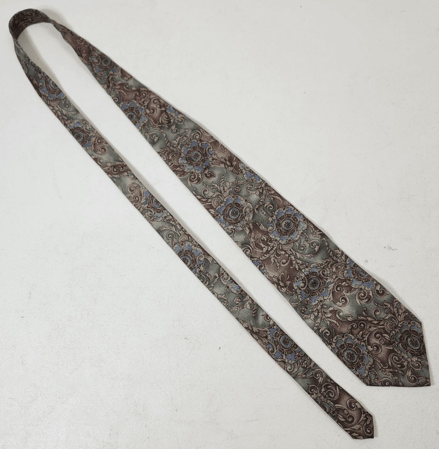 Men's Tie Necktie 100% Silk Multicolor Paisley Design Bill Blass - Thumbnail 6