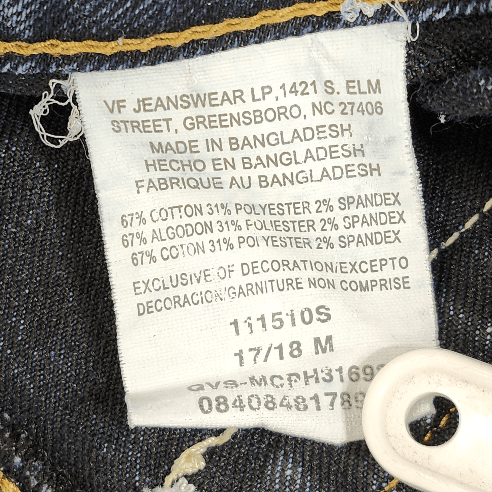 Lee Riders Womens Jeans Dark Wash High Rise Size 17/18 M Blue Denim Pants - Thumbnail 8