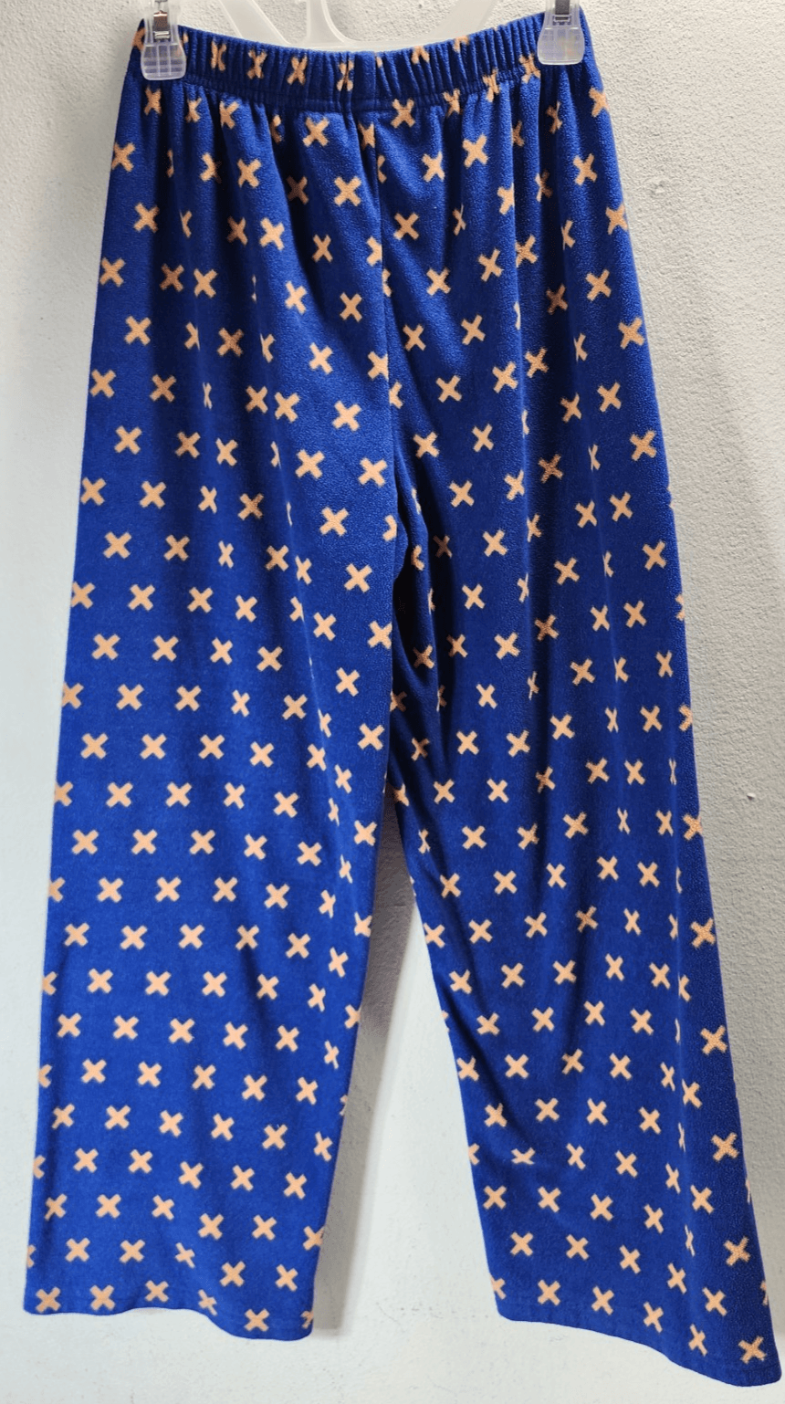 OshKosh Boys Fleece Jogger Pants Size 10 Blue With Orange X Pattern - Thumbnail 6