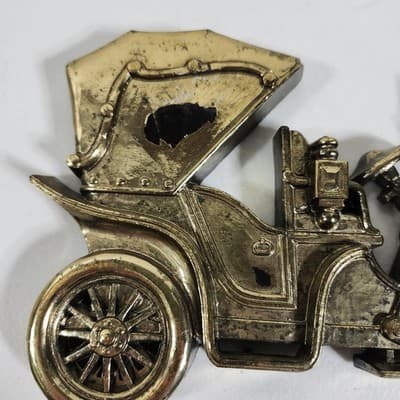 Vintage Syroco Car Wall Plaque Garage Home Decor Gold - Thumbnail 2