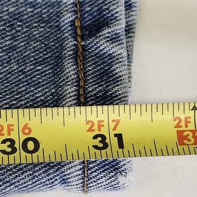 Lee Jeans Men's Size 36X32 Regular Fit 100% Cotton Blue Denim Pants - Thumbnail 3