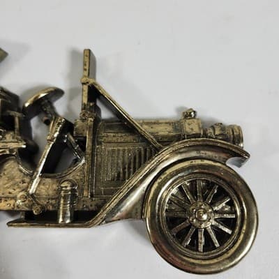 Vintage Syroco Car Wall Plaque Garage Home Decor Gold - Thumbnail 4