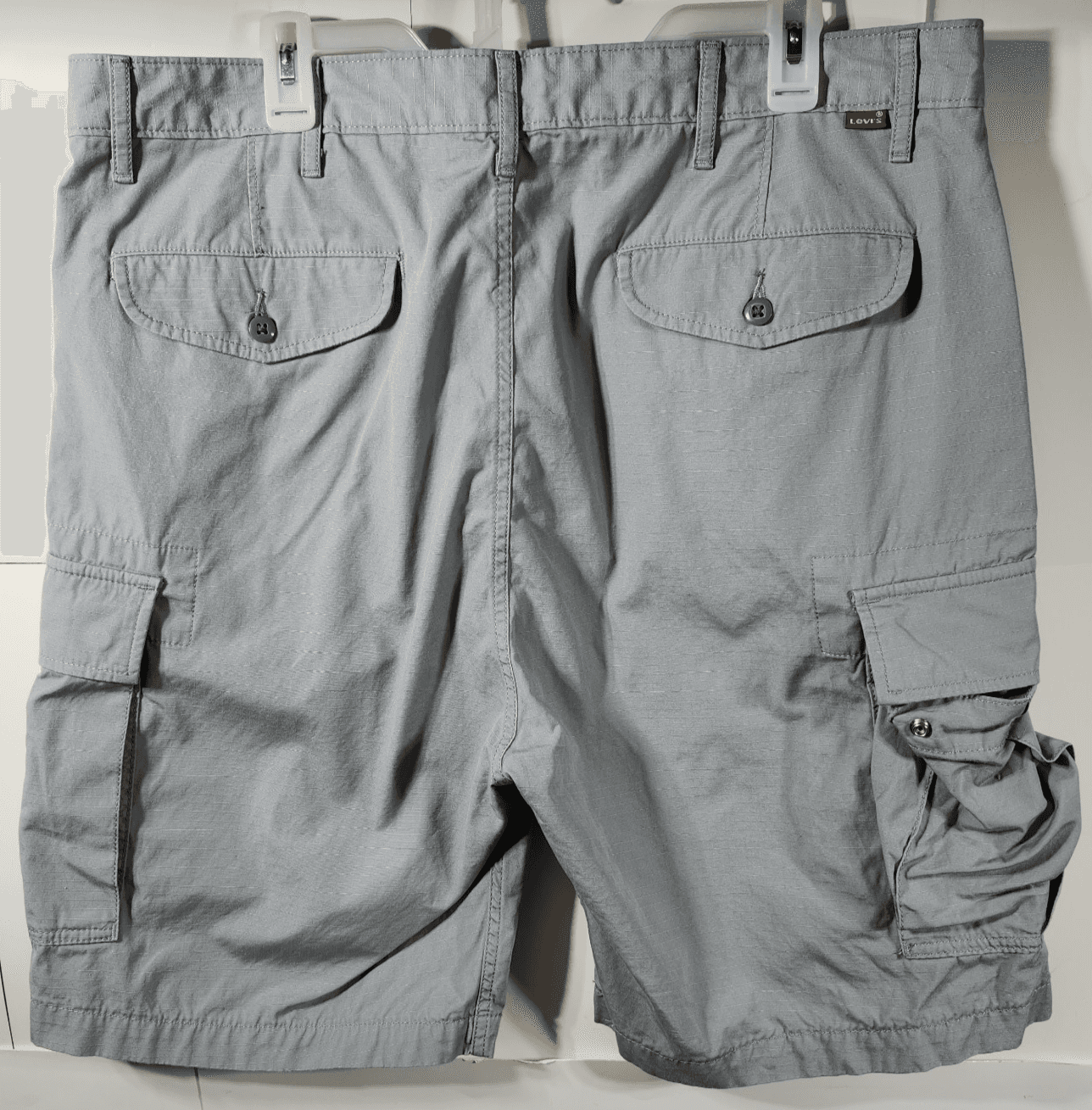 Levi's Cargo Shorts Men’s Size 38 Gray Pockets Hiking Outdoors - Thumbnail 4