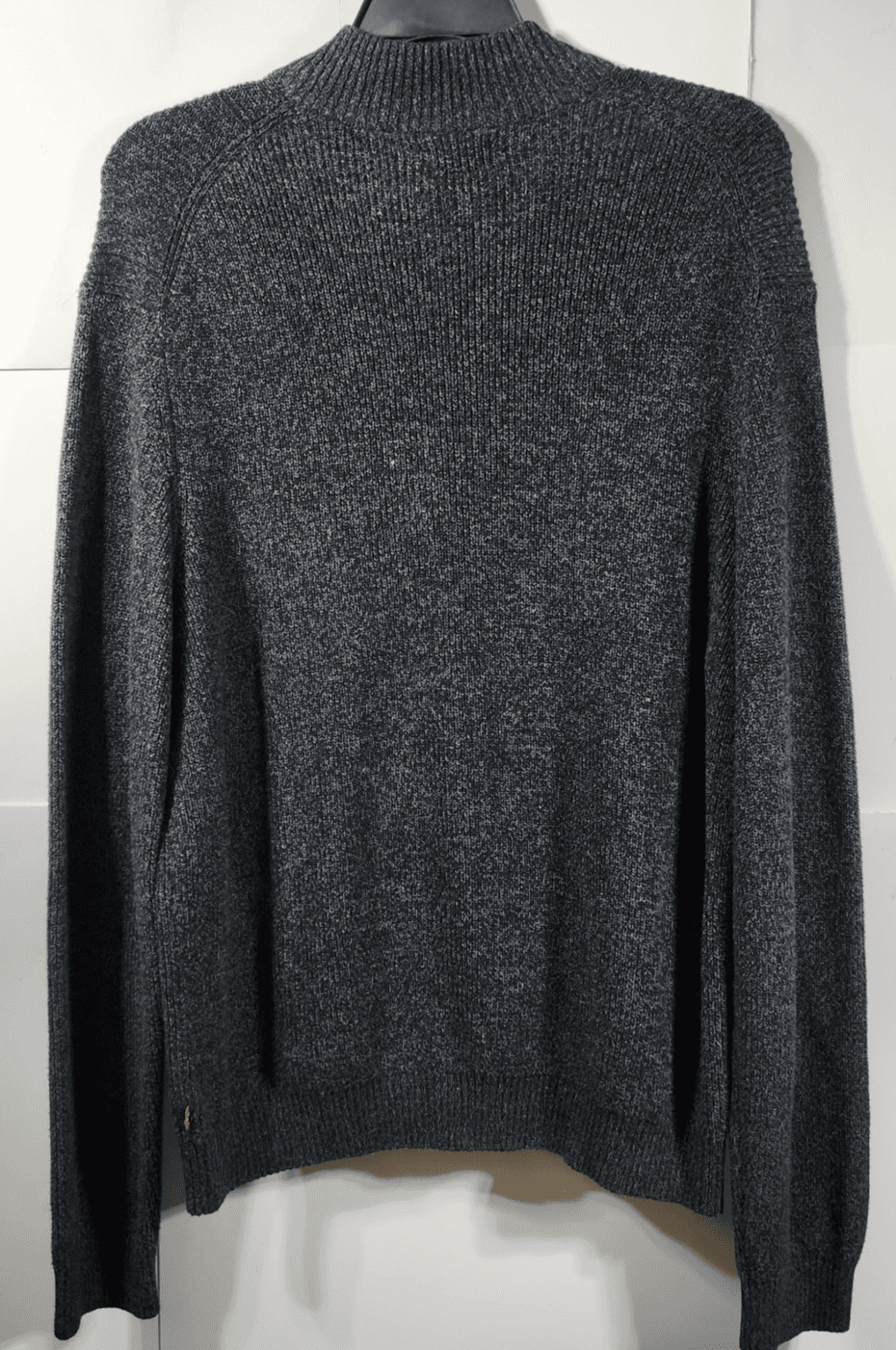 Izod Sweater Mens XXL Gray Pullover Long Sleeve 1/4 Zip Cable Knit - Thumbnail 6