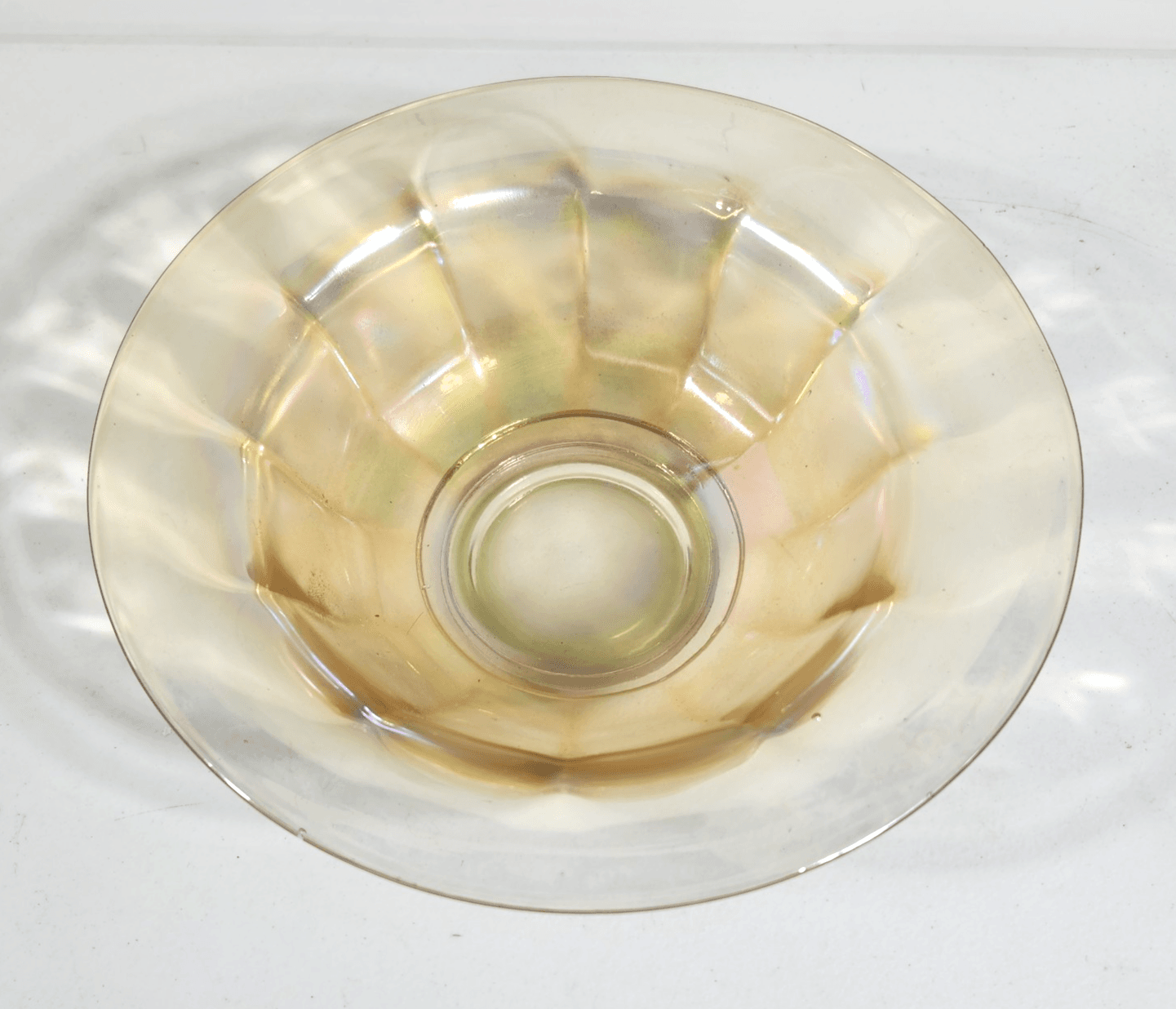 Carnival Glass Iridescent Dish Bowl 9" Home Decor - Thumbnail 2