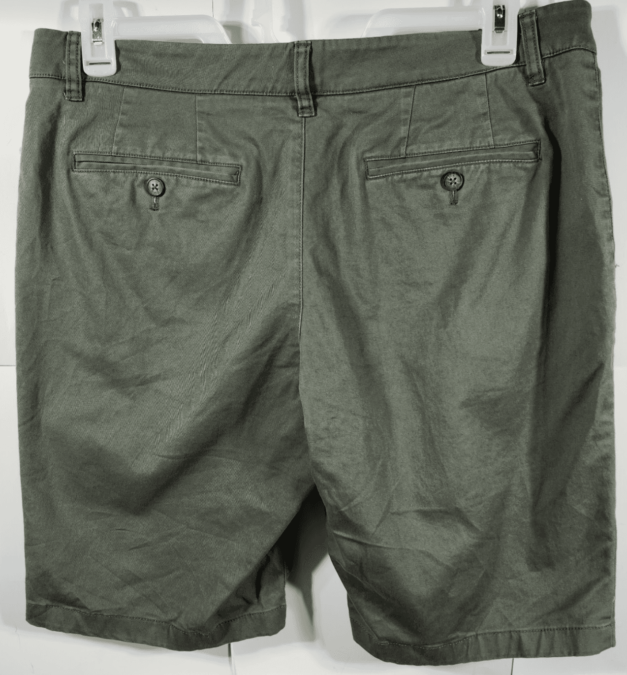 Hawker Rye Shorts Mens 34 Khaki Golf Chino Casual Green Preppy - Thumbnail 4