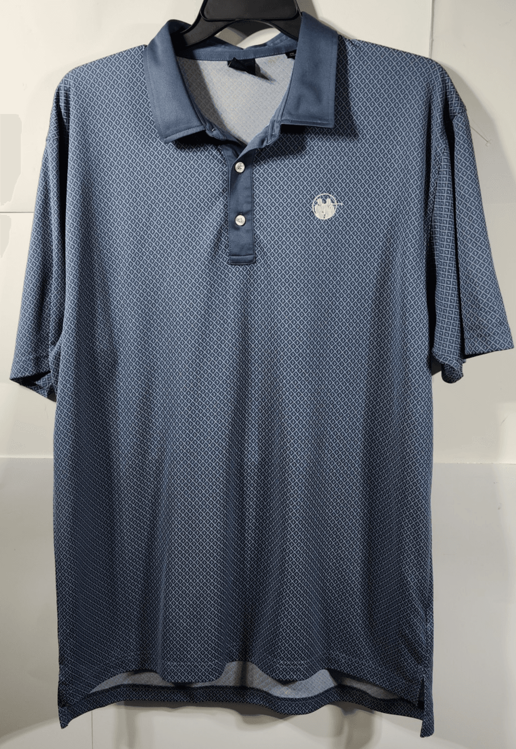 Dunning Golf Men's Polo Shirt Performance Stretch Size XXL Blue - Thumbnail 5