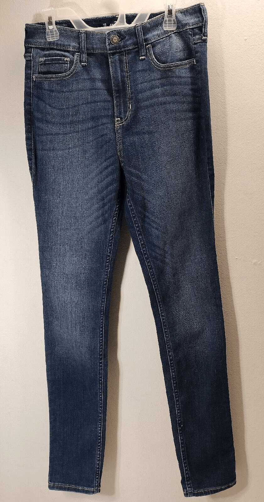 Hollister Womens Jeans High Rise Skinny Size 3 Blue Stretch Denim Pants - Thumbnail 10