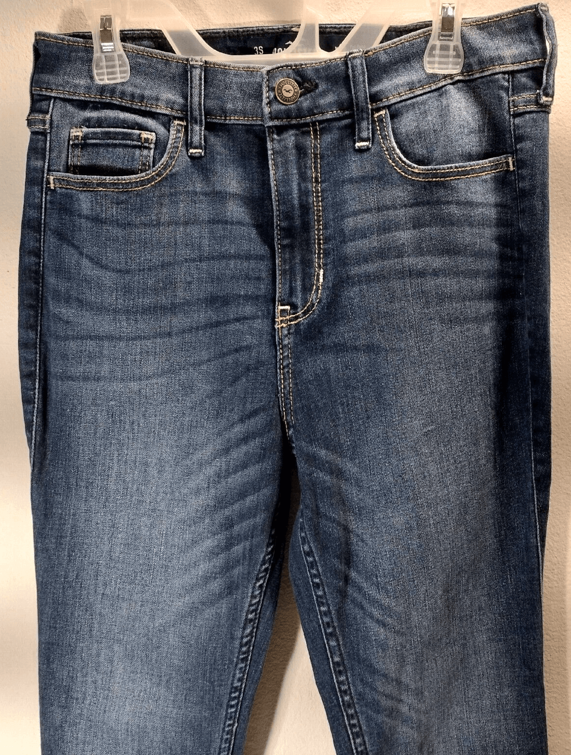 Hollister Womens Jeans High Rise Skinny Size 3 Blue Stretch Denim Pants - Thumbnail 5