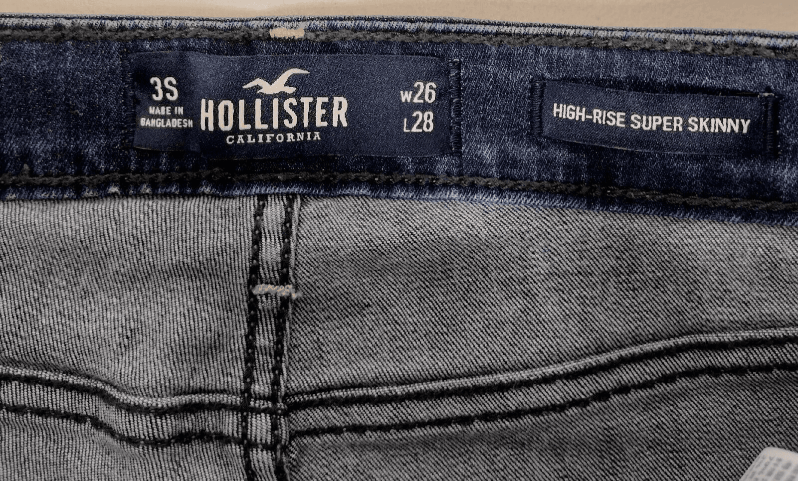 Hollister Womens Jeans High Rise Skinny Size 3 Blue Stretch Denim Pants - Thumbnail 9