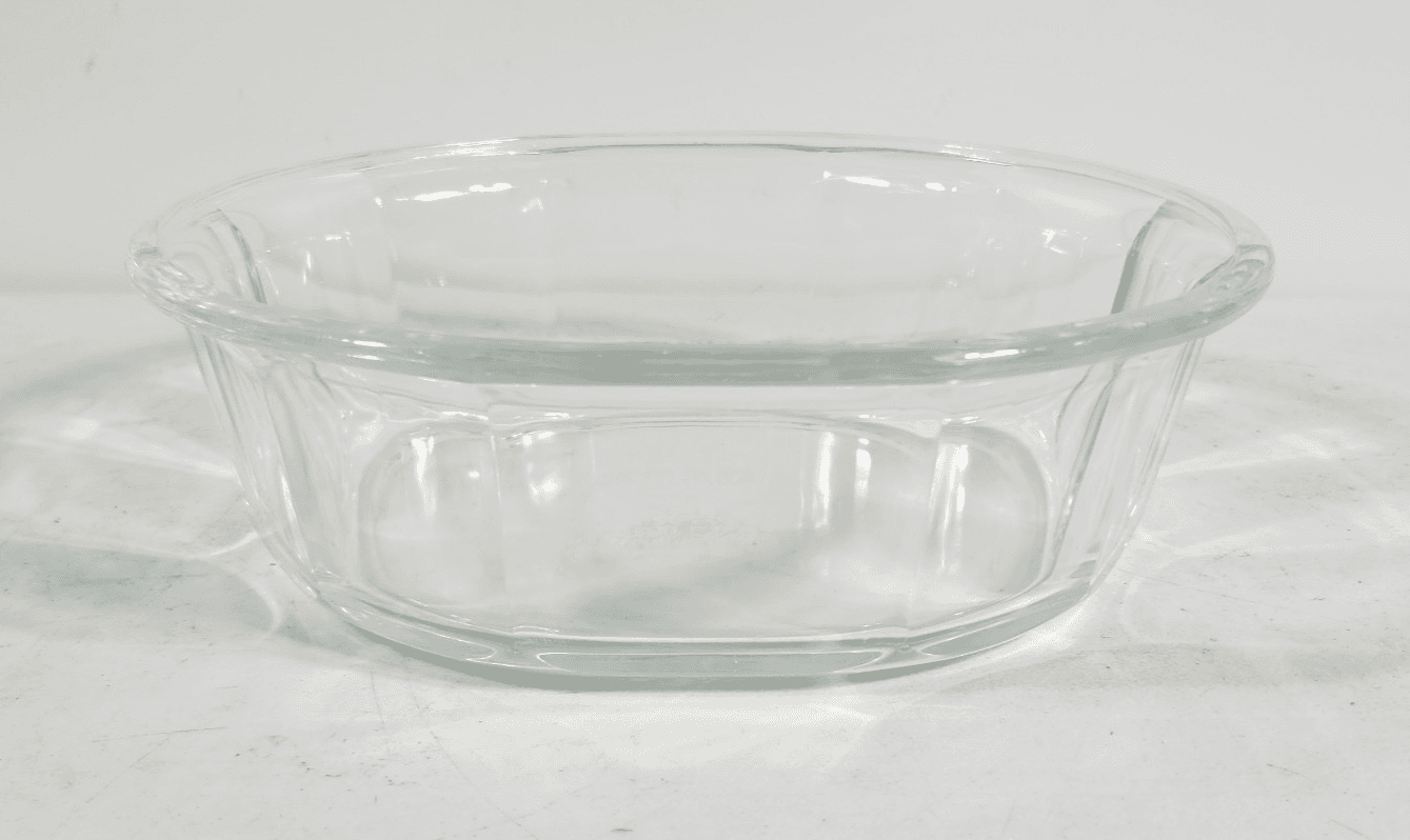 Pyrex Vintage 804-B Clear Glass Casserole Baking Dish Paneled Sides 1.7 L - Thumbnail 2