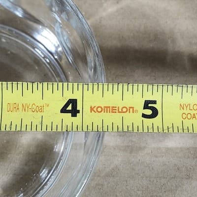 Vintage Arcoroc France Dimpled Thumbprint Glass Dessert Bowl 4.25" - Thumbnail 5