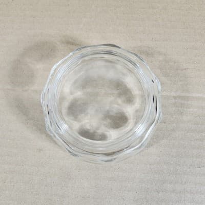 Vintage Arcoroc France Dimpled Thumbprint Glass Dessert Bowl 4.25" - Thumbnail 6