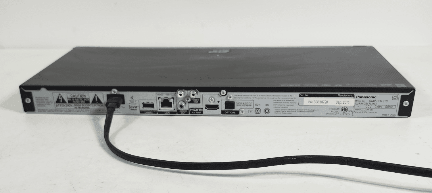 Panasonic DMP-BDT210 3D Blu Ray DVD Player Tested Working No Remote - Thumbnail 8