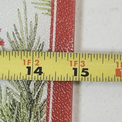 Textured Glass Hotplate Holiday Home Decor Pinecones & Bird Mary Lake Thompson - Thumbnail 7