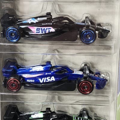 F1 Hot Wheels Formula 1 Cars 5-Pack 1/64 Toy Vehicles NEW - Thumbnail 5