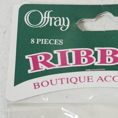 Offray RIBBON Boutique Accessories CRAFTS 260 Red Flowers Floral NEW - Thumbnail 3