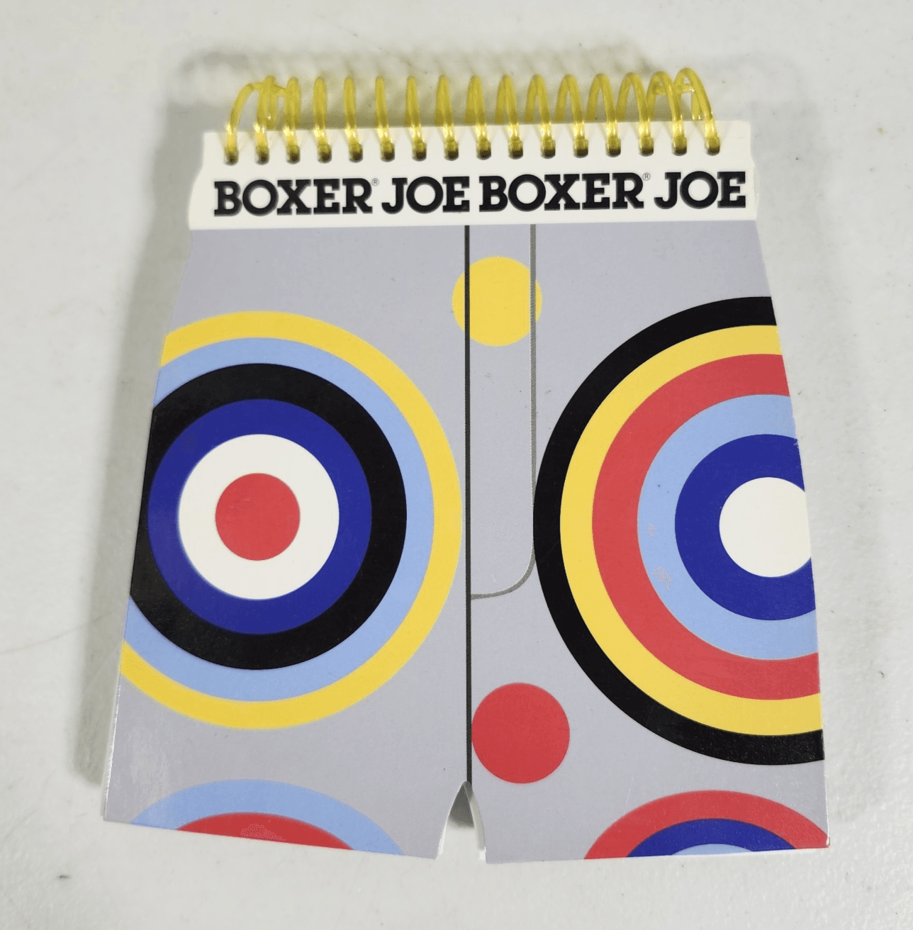 Joe Boxer Underwear-Shaped Spiral Notebook Novelty Stationery Paper Pad - Thumbnail 2