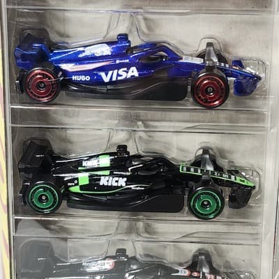 F1 Hot Wheels Formula 1 Cars 5-Pack 1/64 Toy Vehicles NEW - Thumbnail 4