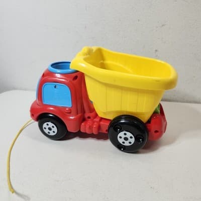 Vtech Drop & Go Dump Truck in Yellow For Toddlers Ages 6 Month to 3 Years Old - Thumbnail 6