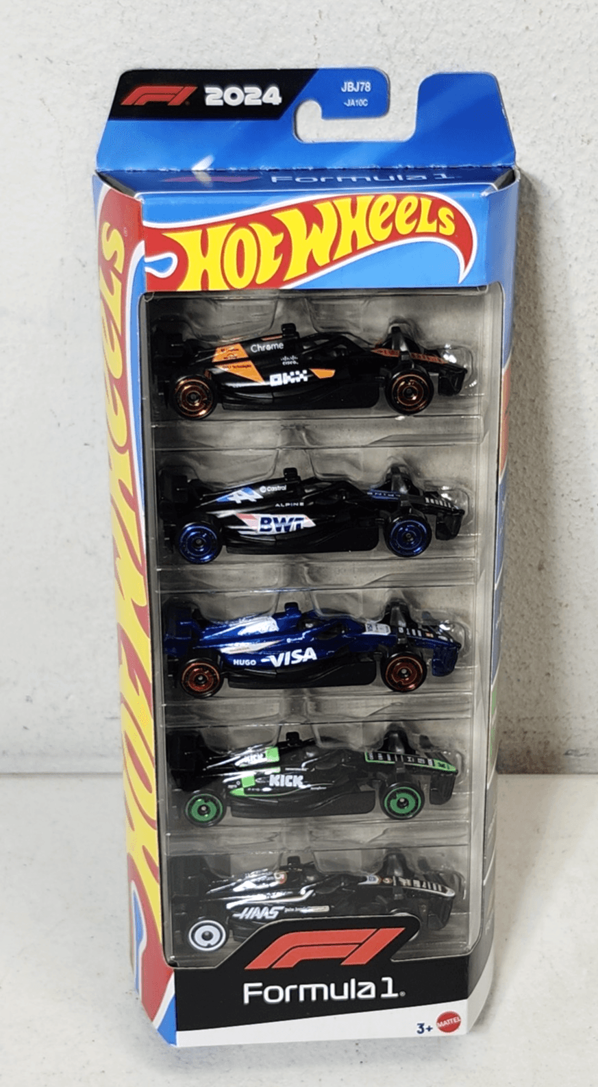F1 Hot Wheels Formula 1 Cars 5-Pack 1/64 Toy Vehicles NEW - Thumbnail 2