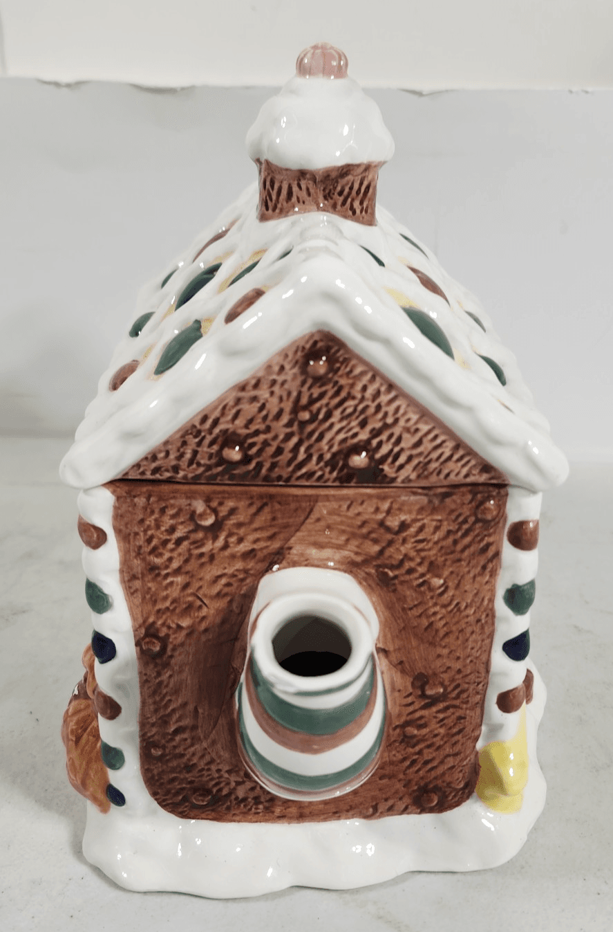 Jay Imports Christmas Teapot Holiday Snowman Angel Theme Gingerbread Decor - Thumbnail 8