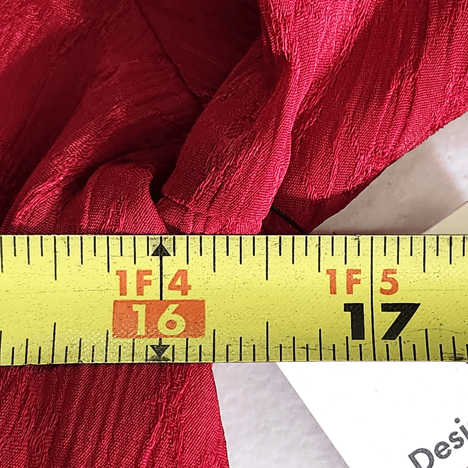 Womens Babydoll Top Size M Cottage Fairycore Glam Red No Boundaries NEW - Thumbnail 2