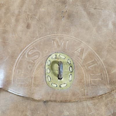 Vintage USPS Mailman U.S. Mail Postal Carrier Leather Messenger Bag - Thumbnail 3