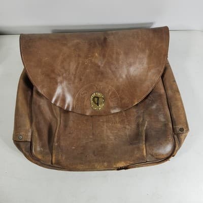 Vintage USPS Mailman U.S. Mail Postal Carrier Leather Messenger Bag - Thumbnail 2