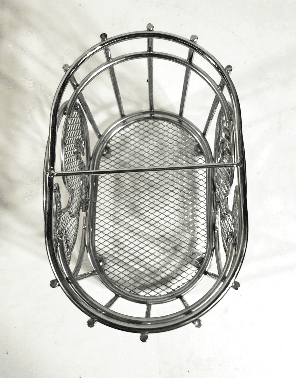 Rooster Chrome Metal Tabletop 6.5” Home Decor Holder - Thumbnail 5