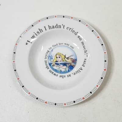 Cardew Paul C. In England Alice In Wonderland Saucer Plate - Thumbnail 2