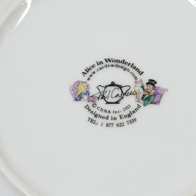 Cardew Paul C. In England Alice In Wonderland Saucer Plate - Thumbnail 5