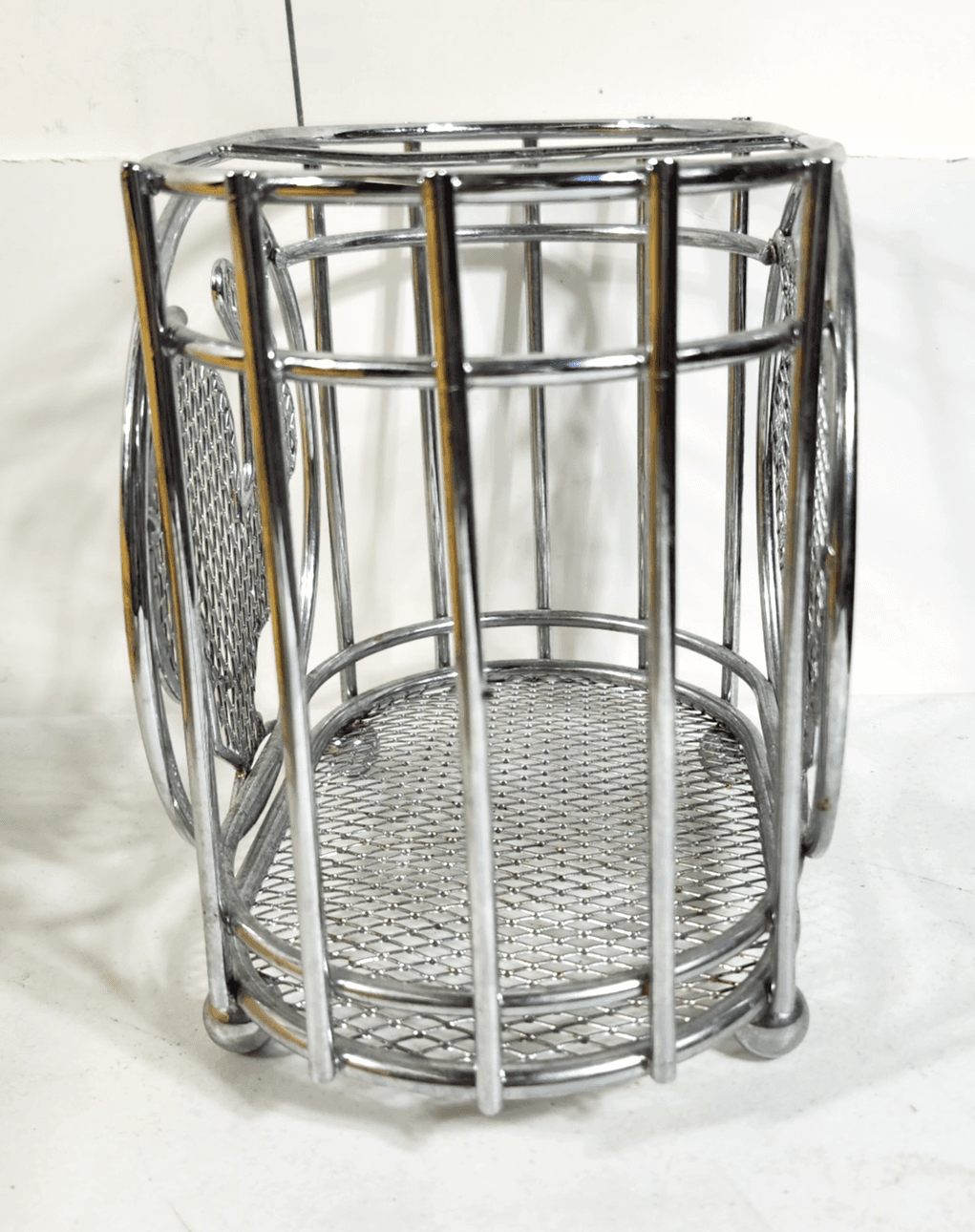 Rooster Chrome Metal Tabletop 6.5” Home Decor Holder - Thumbnail 3