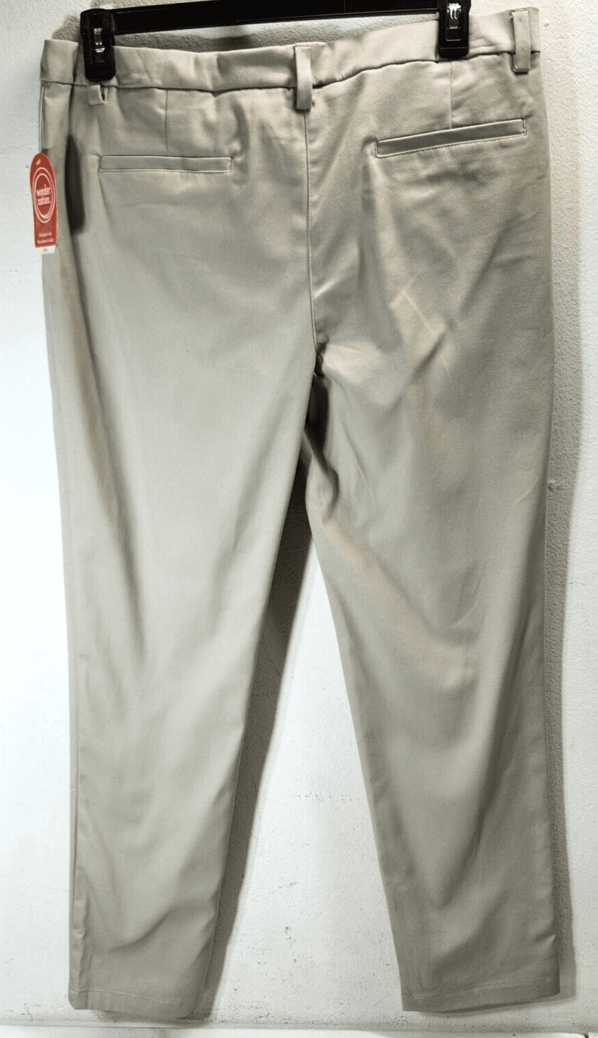 Wonder Nation Girls Size 20 Plus Khaki Pull On Pants Beige With Pockets NEW - Thumbnail 4