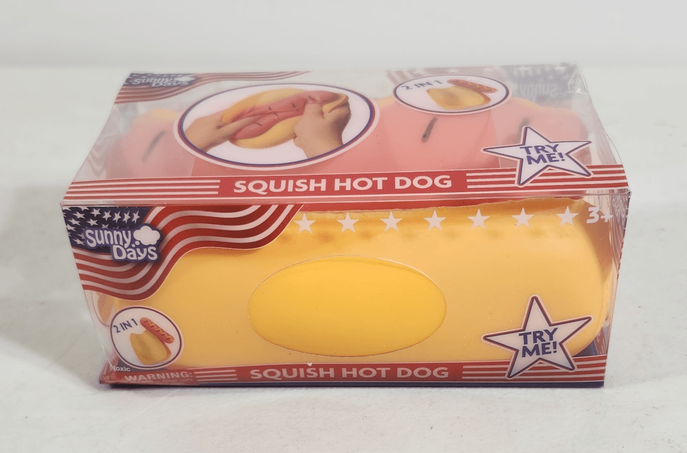 Viral TikTok Toymendous Sunny Days Squish Hot Dog Kids Sensory Toy NEW - Thumbnail 4