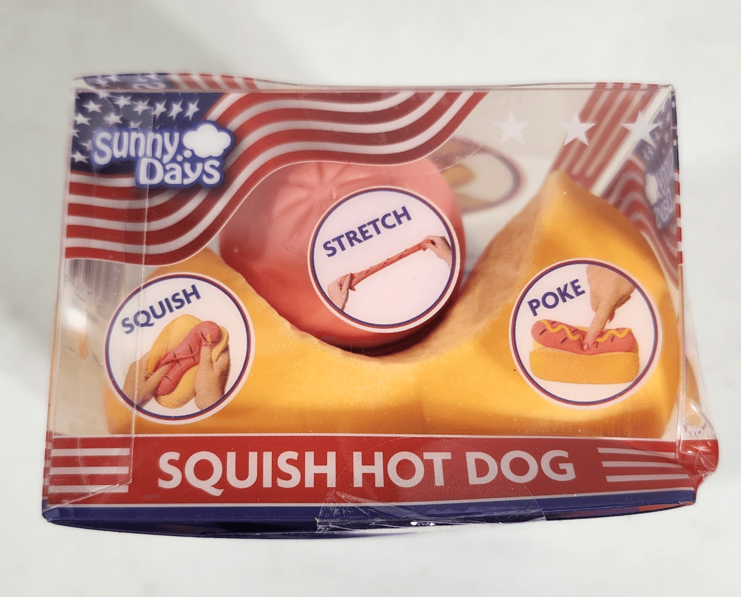 Viral TikTok Toymendous Sunny Days Squish Hot Dog Kids Sensory Toy NEW - Thumbnail 2