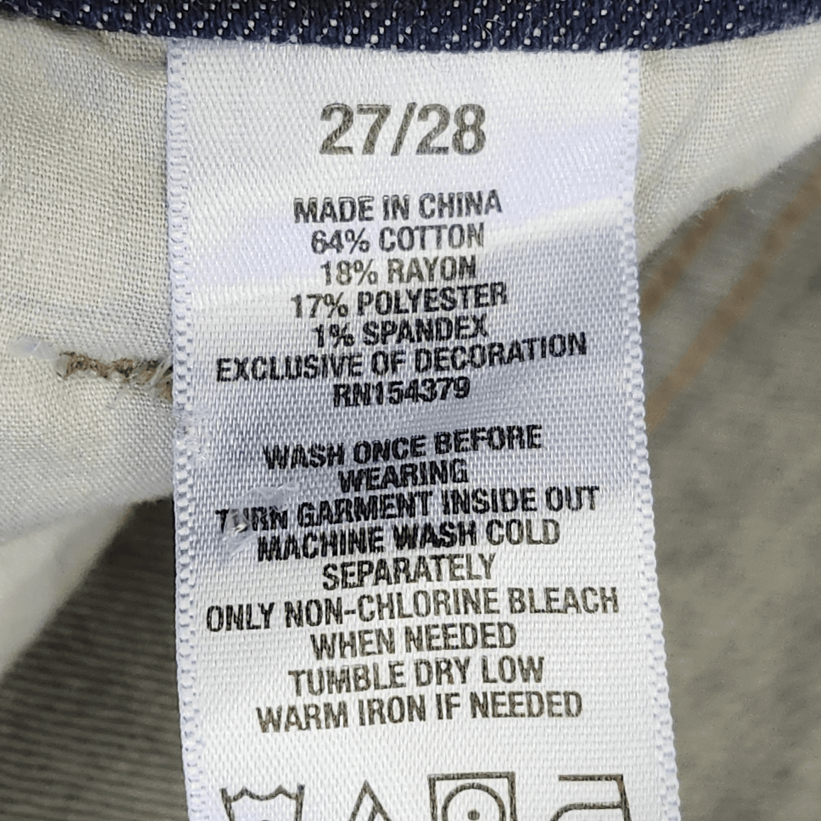 Aeropostale Womens Jeans Size 27X28 Blue Denim Pants - Thumbnail 8