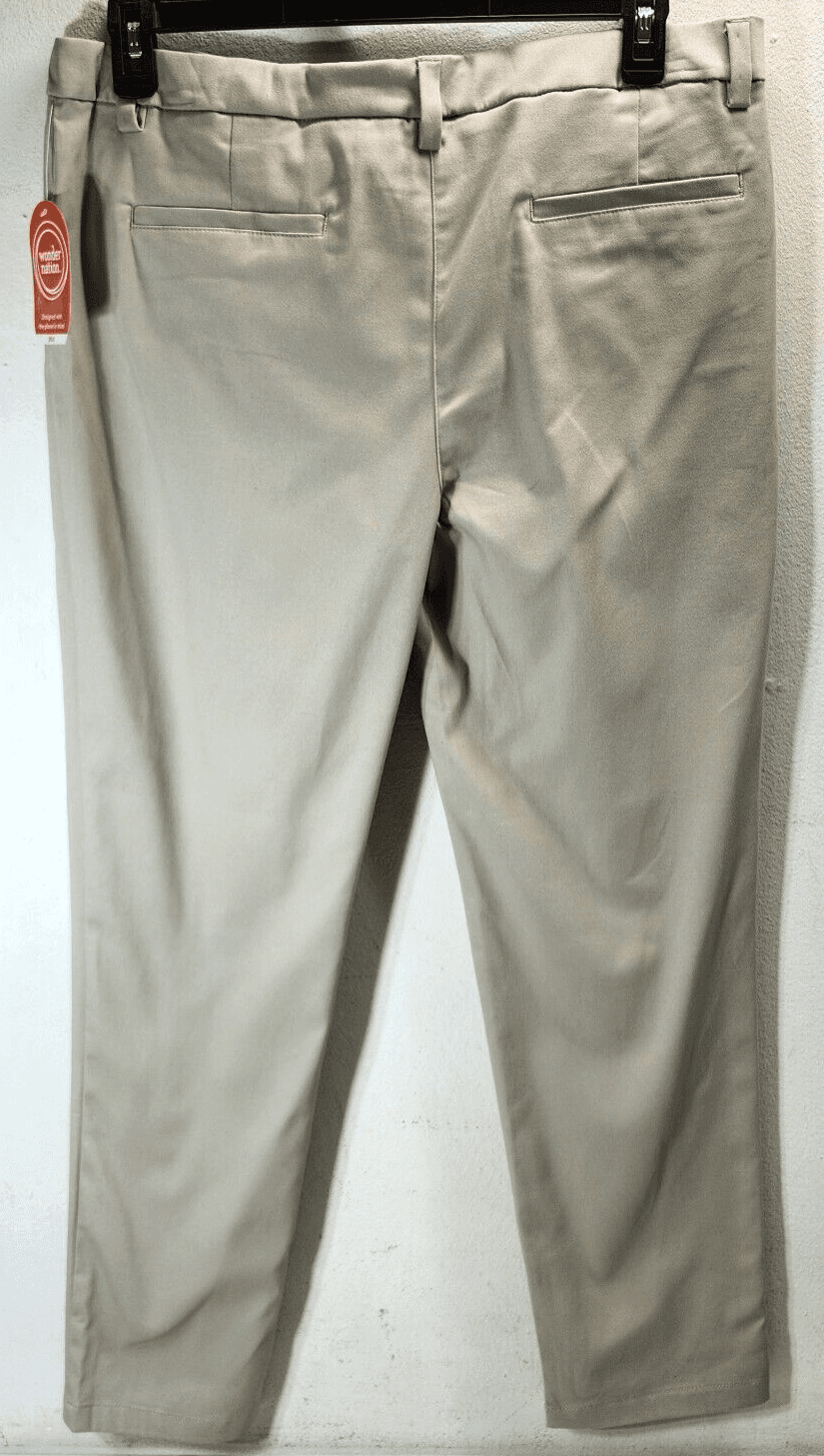 Wonder Nation Girls Size 20 Plus Khaki Pull On Pants Beige With Pockets NEW - Thumbnail 6