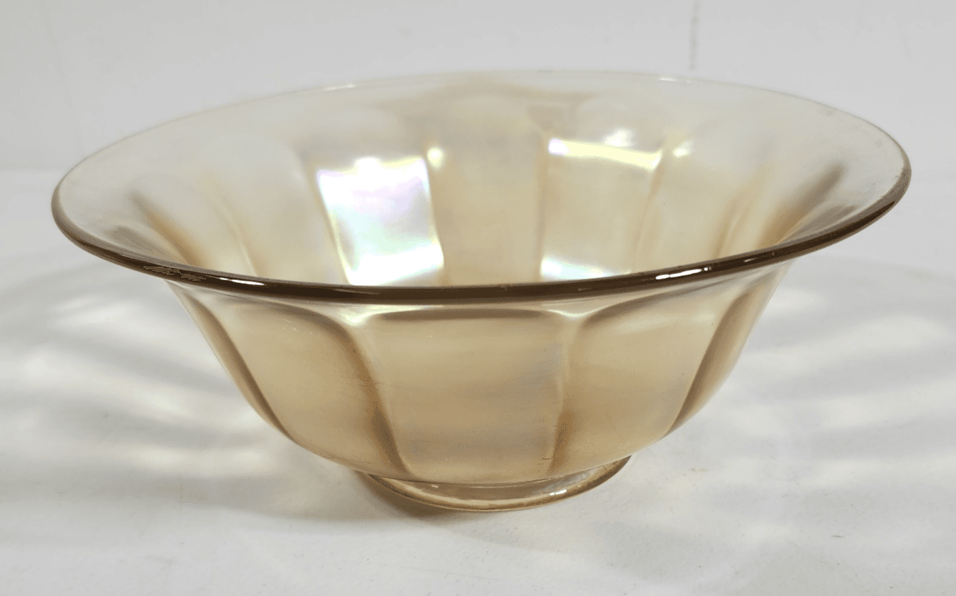 Carnival Glass Iridescent Dish Bowl 8.25" Home Decor - Thumbnail 4